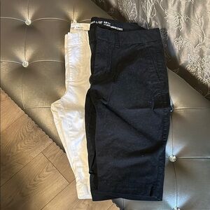 GAP Black and White Casual Shorts